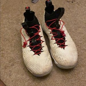 LeBron 15 White/Black basketball shoes